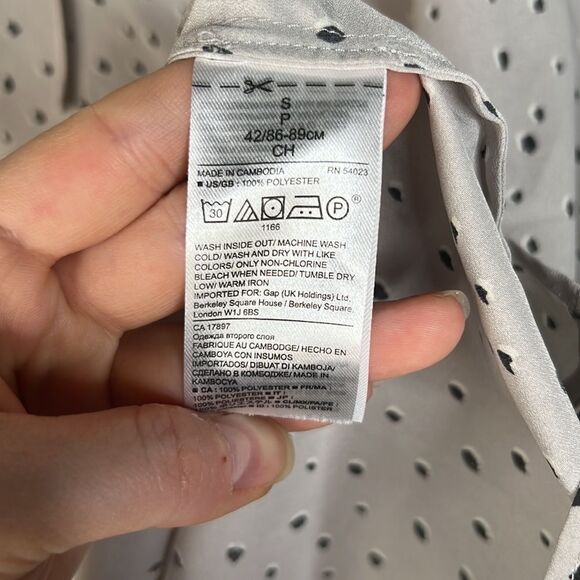 Banana Republic Julia Tie Business Peasant Blouse Size Small - Picture 12 of 13